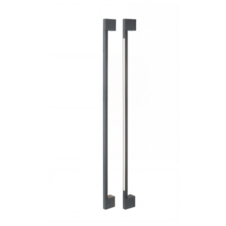 Azzardo Kinkiet zewnętrzny aluminiowy szary 120cm AZ6842 z serii GUSTO