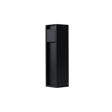 Azzardo Słupek ogrodowy aluminiowy czarny z gniazdkiem AZ6849 z serii OUTDOOR PLUG