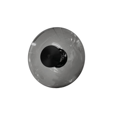 Azzardo Kinkiet aluminiowy dymiony okrągły 20cm AZ6890 z serii ANDORA