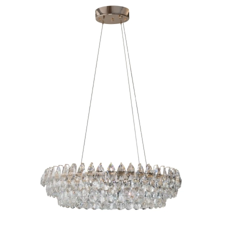 Azzardo Lampa wisząca złota kryształowa 80cm LED AZ6900 z serii BARLETTA