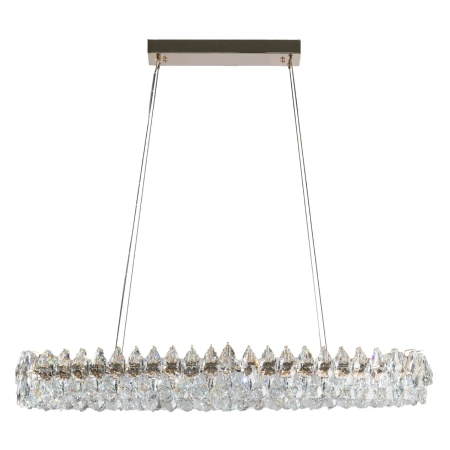 Azzardo Lampa wisząca złota aluminiowa z kryształem 120cm AZ6905 z serii BARLETTA