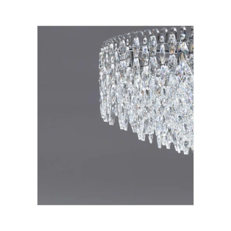 Azzardo Lampa wisząca chromowana kryształowa 28-punktowa AZ6907 z serii BURANO