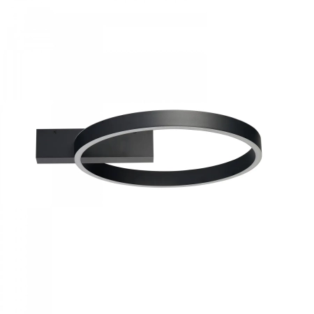 Azzardo Plafon LED czarny aluminiowy prostokątny 48cm AZ7010 z serii ARTE