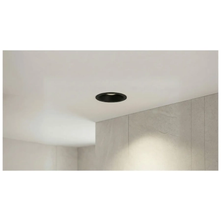 Azzardo Lampa wpuszczana LED czarna aluminiowa 6cm AZ7096 z serii MIRT