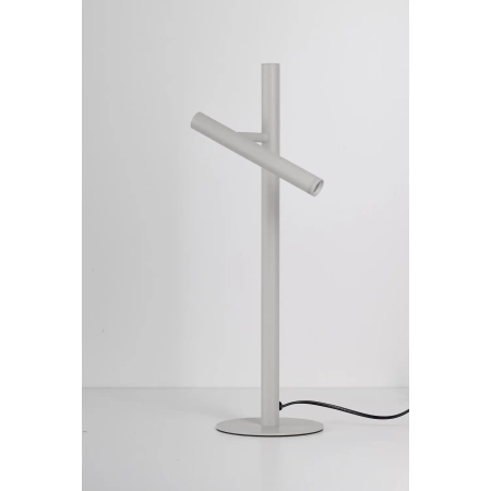 Azzardo Lampa stołowa aluminiowa biała LED z regulacją AZ7201 z serii TROST