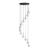 Azzardo Lampa wisząca aluminiowa czarna 12-punktowa AZ6534 z serii SERENITY
