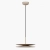 Azzardo Lampa wisząca aluminiowa beżowa okrągła 35cm AZ6742 z serii DISC