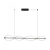 Azzardo Lampa wisząca aluminiowa czarna 120cm AZ6745 z serii PESCARA