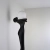 Azzardo Lampa podłogowa czarno-biała aluminiowa 193cm AZ6787 z serii HESTIA