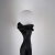 Azzardo Lampa podłogowa czarno-biała aluminiowa 193cm AZ6787 z serii HESTIA