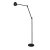 Azzardo Lampa podłogowa czarna aluminiowa regulowana AZ6809 z serii MOLLY