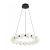 Azzardo Lampa wisząca czarno-biała aluminiowa 60cm AZ6895 z serii PERLA