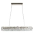 Azzardo Lampa wisząca złota aluminiowa z kryształem 120cm AZ6905 z serii BARLETTA