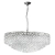 Azzardo Lampa wisząca chromowana kryształowa 28-punktowa AZ6907 z serii BURANO