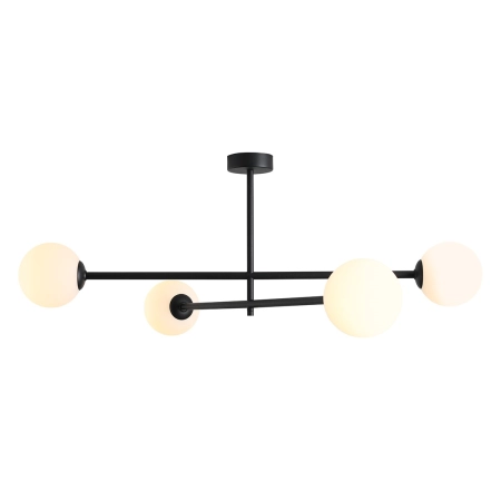 Aldex Plafon metalowy czarny 4-punktowy 1080PL_L1 z serii PINNE