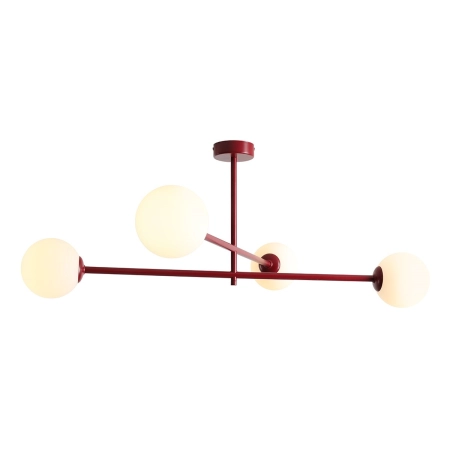 Plafon PINNE 4 RED WINE 1080PL_L15 - Aldex
