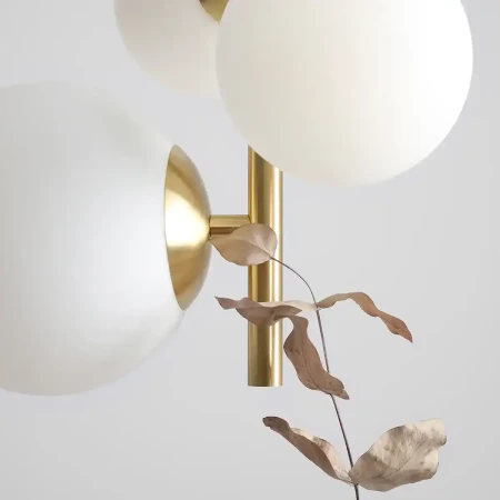 Stylowa złota lampa do salonu