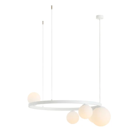 Lampa wisząca designerska GARDA 5 RING WHITE 1099F_R - Aldex