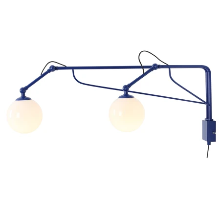 Kinkiet SOHO GLASS 2 COBALT 1105D25 - Aldex
