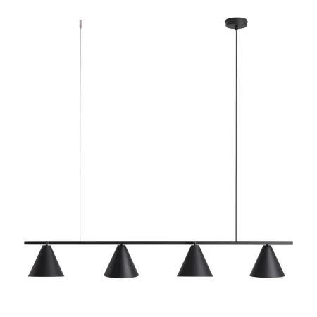 Lampa wisząca modernistyczna FORM 4 BLACK 1108L1 - Aldex