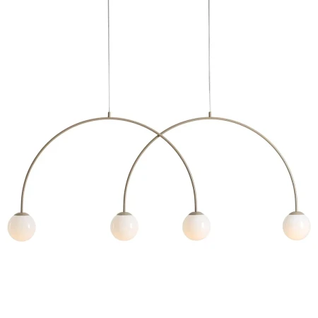 Lampa wisząca nowoczesna UNA 4 BEIGE L 1116L17_L - Aldex