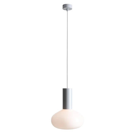Aldex Lampa wisząca szklana szara 26cm 7000G22_M z serii FLO