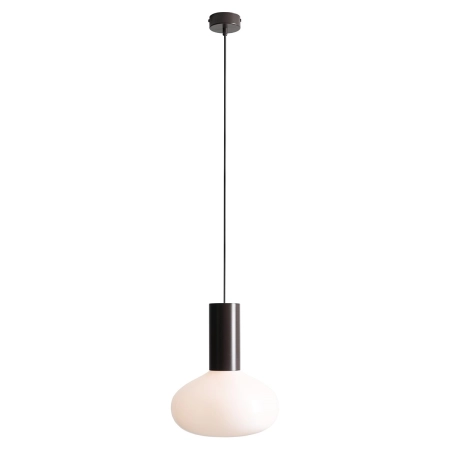 Aldex Lampa wisząca metalowa brązowa z białym kloszem 7000G28_M z serii FLO MOKKA
