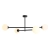 Aldex Plafon metalowy czarny 4-punktowy 1080PL_L1 z serii PINNE