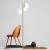 Lampa podłogowa złota do salonu