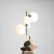 Lampa wisząca w kolorze złotym + białe kule do salonu BLOOM 4 GOLD 1091L30 - Aldex