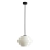 Aldex Plafon metalowy czarno-biały szklany 28cm 9000PL_G1_M z serii FILO