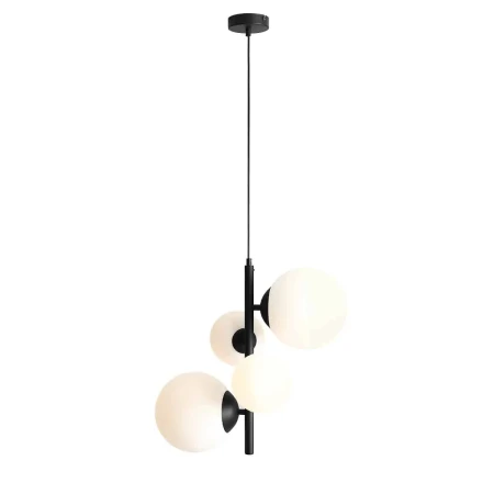Lampa wisząca nowoczesna BLOOM 4 BLACK 1091L1 - Aldex