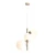 Lampa wisząca nowoczesna BLOOM 4 GOLD 1091L30 - Aldex