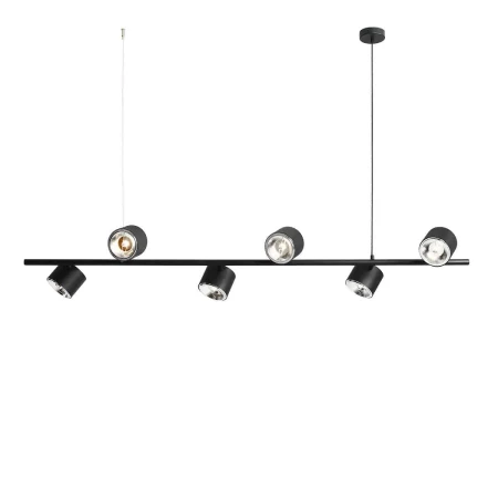 Lampa wisząca nowoczesna BOT 6 BLACK 1047K - Aldex