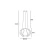 Lampa designerska wisząca srebrna  TOKYO P01663CH – Cosmo Light