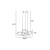 Lampa designerska wisząca srebrna  TOKYO P01670CH – Cosmo Light