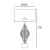 Lampa stołowa nowoczesna czarna CARACAS T01960CH – Cosmo Light