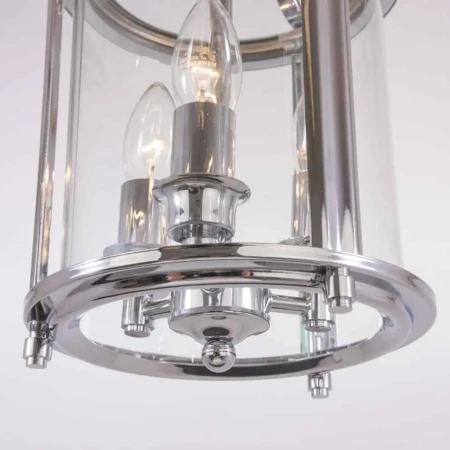 Lampa Hampton wisząca srebrna  NEW YORK P03427CH – Cosmo Light
