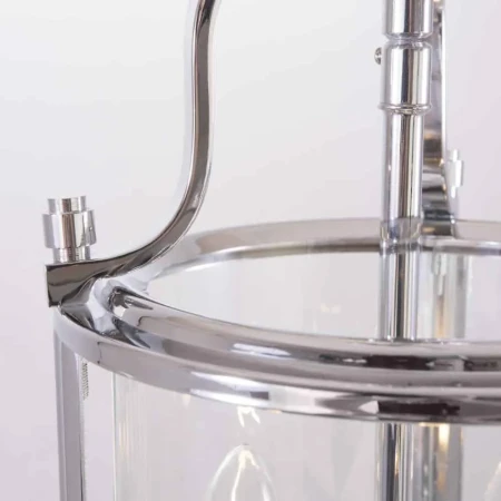 Lampa Hampton wisząca srebrna  NEW YORK P03427CH – Cosmo Light