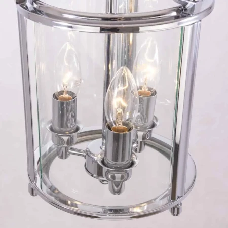 Lampa Hampton wisząca srebrna  NEW YORK P03427CH – Cosmo Light
