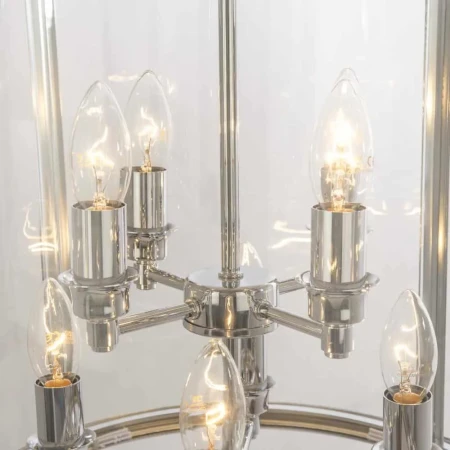 Lampa Hampton wisząca srebrna NEW YORK P08434CH – Cosmo Light