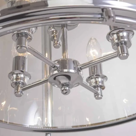 Lampa Hampton wisząca srebrna NEW YORK P08434CH – Cosmo Light