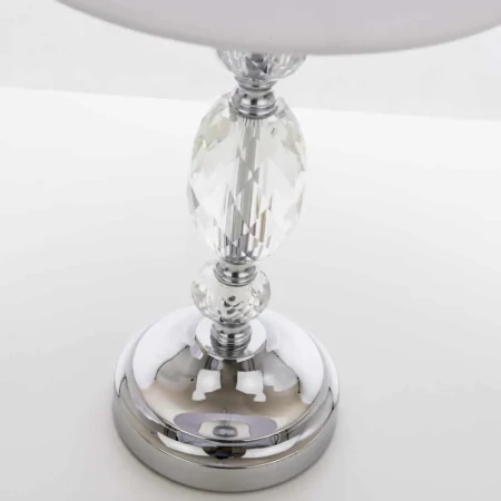 Lampa stołowa biała nowoczesna MONACO T01885CH-WH – Cosmo Light
