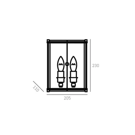 Kinkiet designerski srebrny NEW YORK W02899CH - Cosmo Light