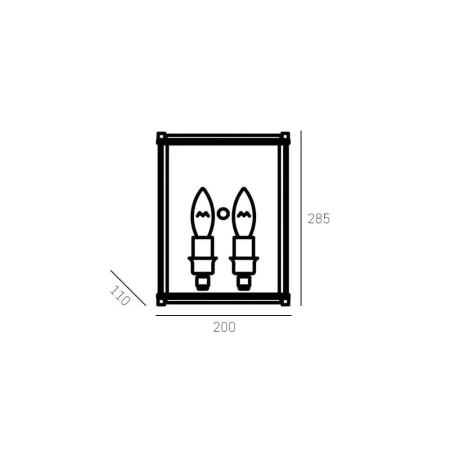Kinkiet designerski srebrny  NEW YORK W02912CH - Cosmo Light