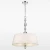 Lampa wisząca klasyczna biała abażur CANCUN P04981CH-WH - Cosmo Light