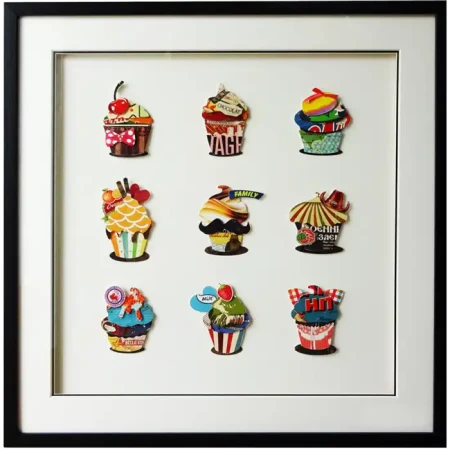 Obraz 3D Cup Cakes 104-9021 - Cosmo Light