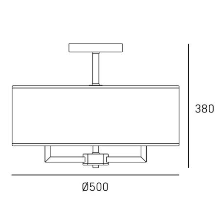 Plafon LILLE C05951NI-WH - Cosmo Light