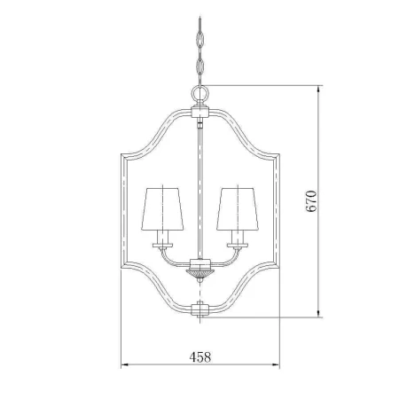 Lampa stylowa wisząca NEW YORK P04380CH-WH - Cosmo Light