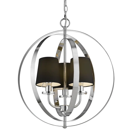 Lampa Hampton wisząca BERLIN P03967CH-BK - Cosmo Light
